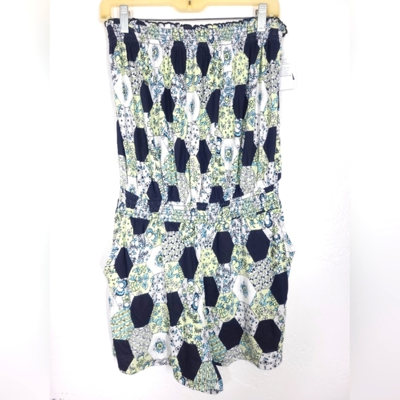 NWT BP Romper Floral Geometric Small - Picture 1 of 4